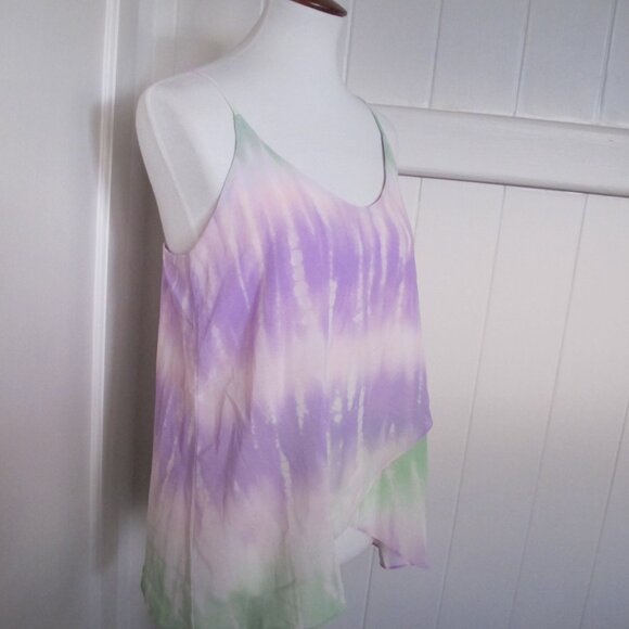 Soprano | Tie Dye Purple and Green Layered Top - Picture 6 of 10